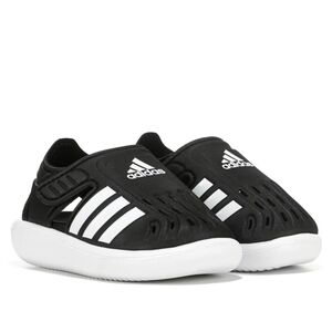 Adidas Kids Black and White Slip-On Shoes